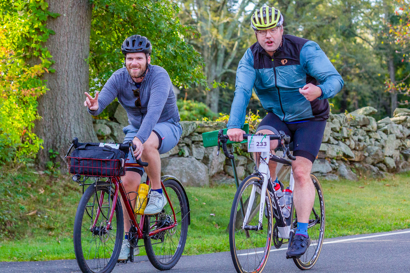 Patrick Flanneryfrom Team MayStreet shares the road with fellow Wall Street riders on the beautiful, fully-supported, 62-mile route.