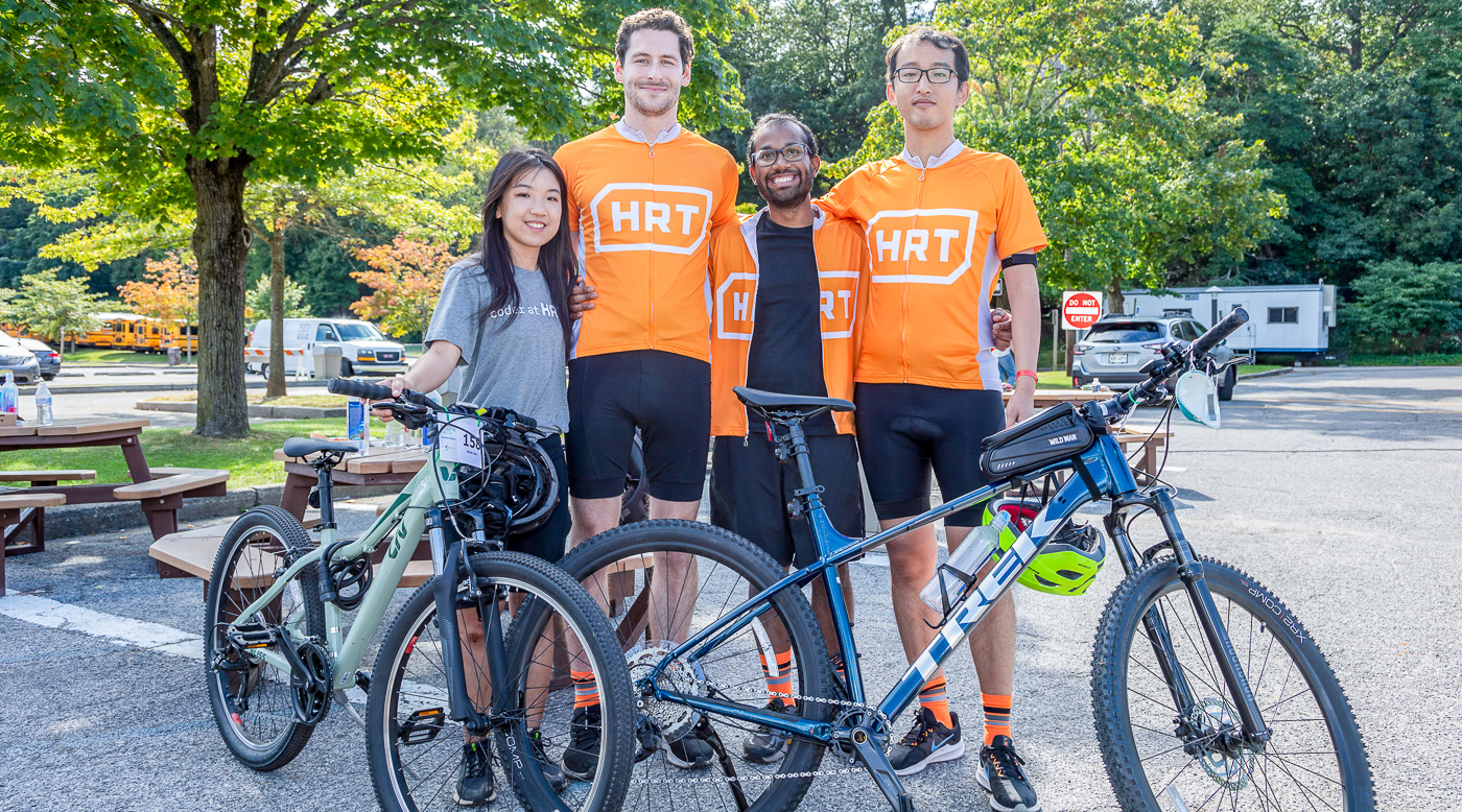 HRT riders enjoy a beautiful Fall day for a bike ride for a great cause