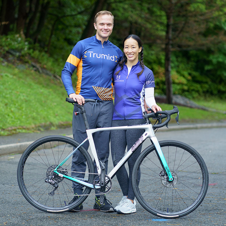 Bryan & Melissa Moo Harkins ready to ride!